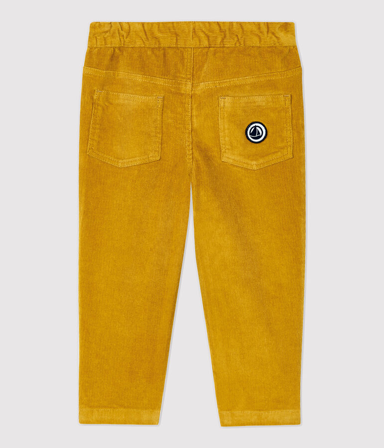 Pantalone in velluto beb&egrave;. giallo TOPAZE