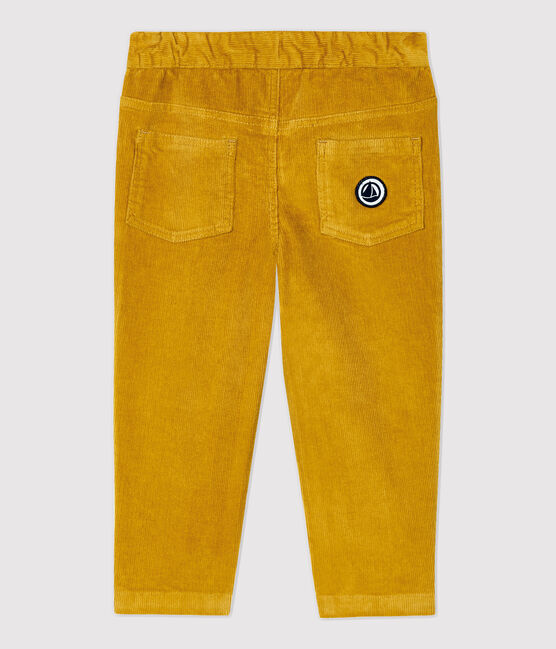 Pantalone in velluto bebè. giallo TOPAZE