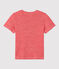 T-shirt L'ICONIQUE in lino donna rosso PEPS/rosa ECUME