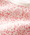 Body manica lunga bebè femmina bianco MARSHMALLOW/rosa GRETEL