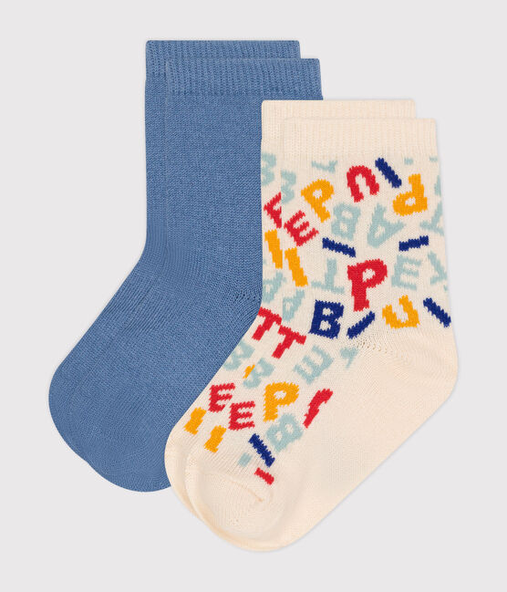 2 paia di calzini in cotone Petit Bateau neonato variante 1