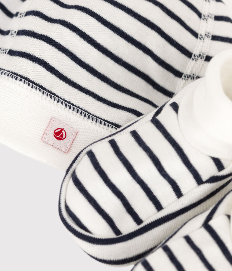 Confezione da 2 capi beb&egrave; marini&egrave;re in cotone biologico variante 1