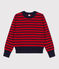 Maglione alla marinara in lana e cotone donna rosso TERKUIT/ SMOKING