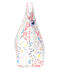 Borsina a costine bianco MARSHMALLOW+MINOIS/rosa MULTICO