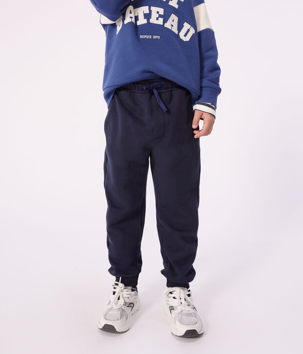 Joggers in cotone tinta unita bambina SMOKING