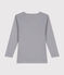 Tee-shirt manches longues en coton enfant grigio PIGEON