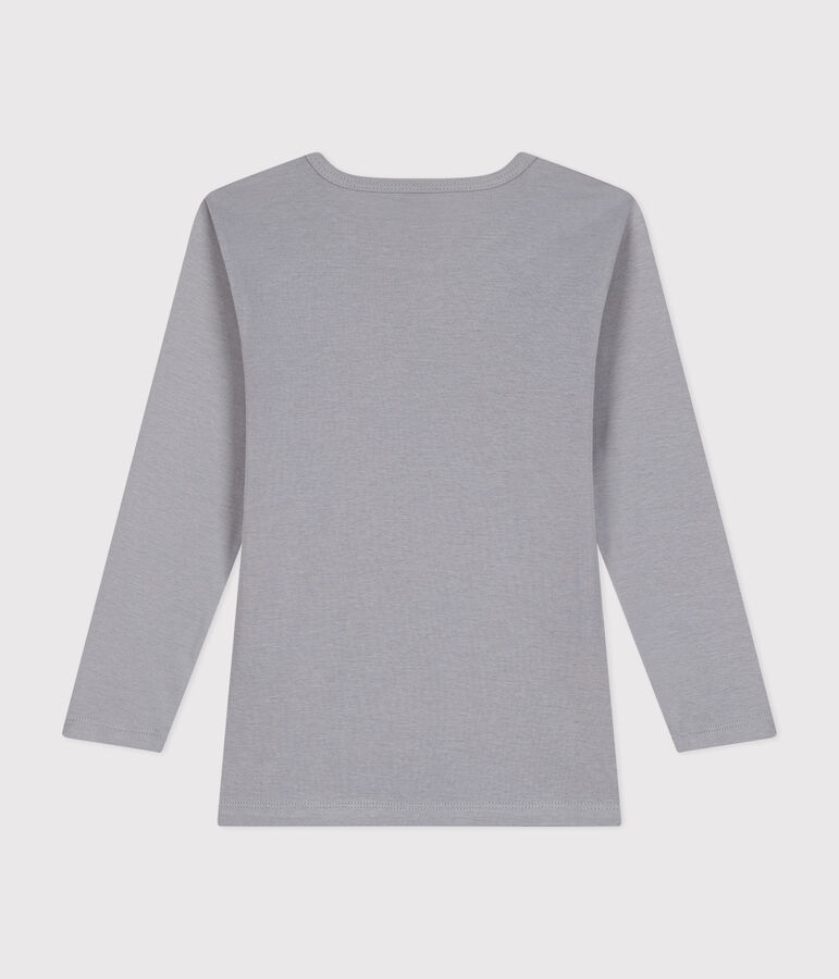 Tee-shirt manches longues en coton enfant grigio PIGEON