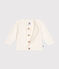 Cardigan in cotone neonato bianco MARSHMALLOW