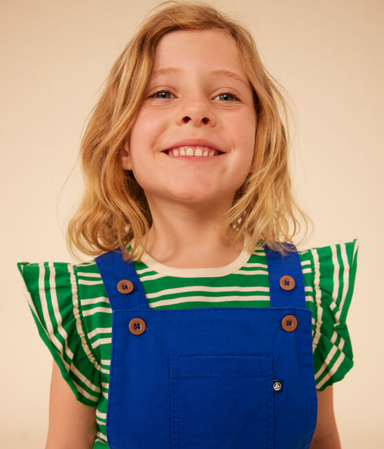 T-shirt bambina in jersey leggero a righe PRADO/ AVALANCHE
