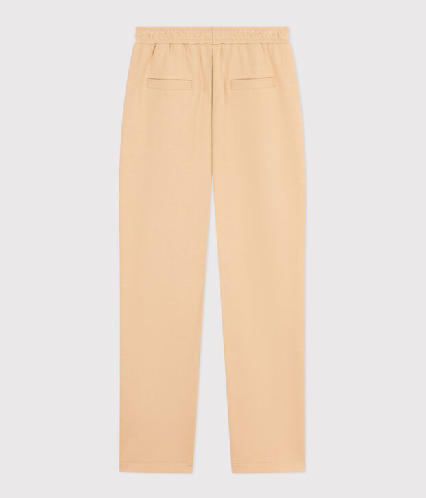 Pantaloni in cotone donna beige