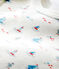 Body unitario a maniche corte stampa navy neonato bianco MARSHMALLOW/bianco MULTICO