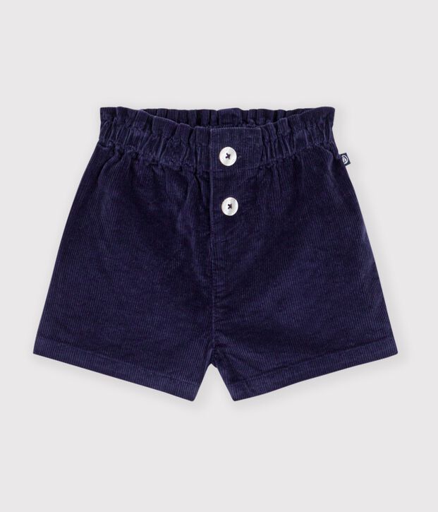 Shorts in velluto tinta unita neonata SOIR