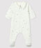 Pigiama tutina notte stellata bimbo in tessuto tubico bianco MARSHMALLOW/bianco MULTICO