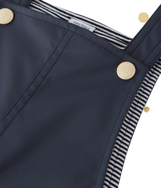 Tutina per bebé in cerata Petit bateau x Marie-Agnès Gillot blu SMOKING