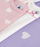 Set di body a maniche lunghe in cotone con stampa a cuori neonato variante 1