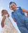 Tutina bambina denim blu DENIM CLAIR