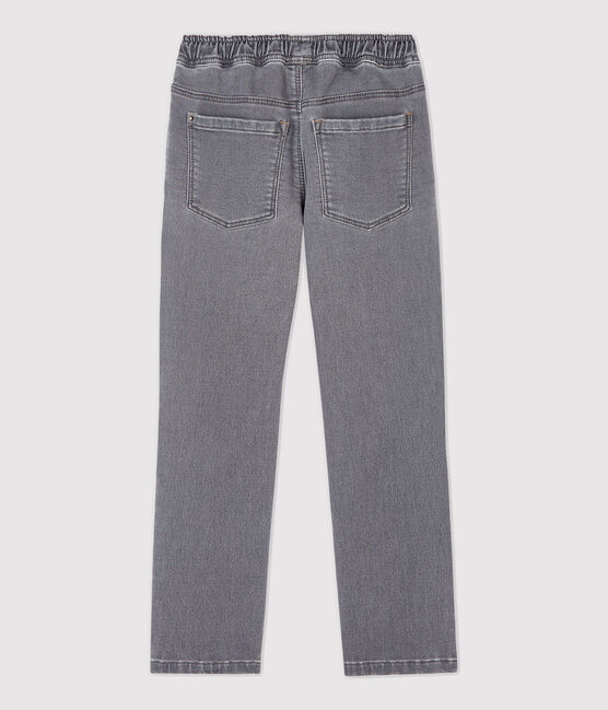 Pantalone regular bambino in denim grigio GRIS