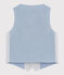 Gilet senza maniche in seersucker bambino grigio GRIS/bianco MARSHMALLOW