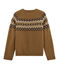 Pull bambina marrone BRINDILLE/bianco MULTICO
