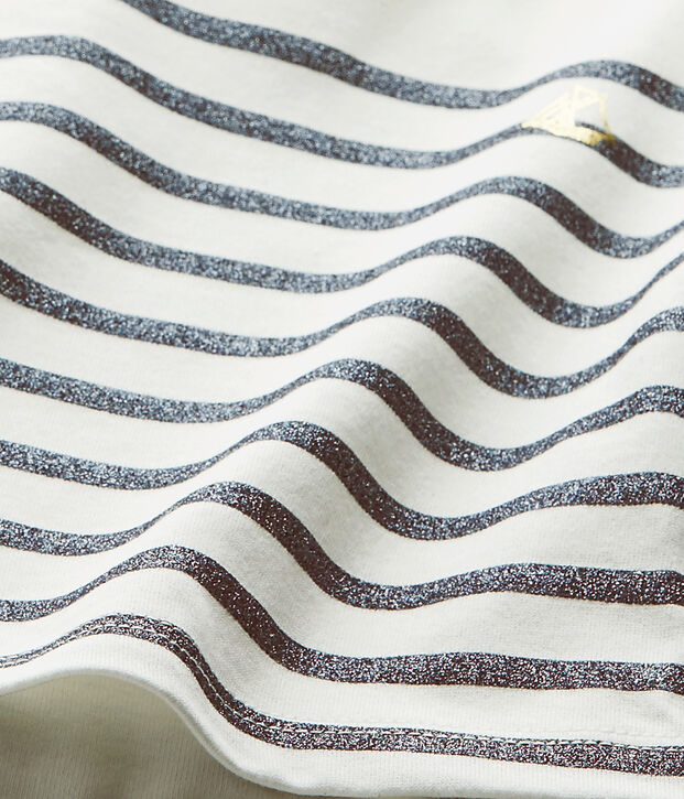 Questo Body marini&egrave;re a maniche lunghe per beb&eacute; femmina bianco/blu