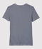 T-shirt L'ICONIQUE scollo a V in cotone da donna blu SMOKING/bianco MARSHMALLOW