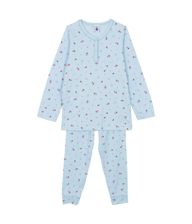 Pigiama bambina blu/multicolore