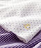 Completo due pezzi bebè femmina viola REAL/bianco MARSHMALLOW