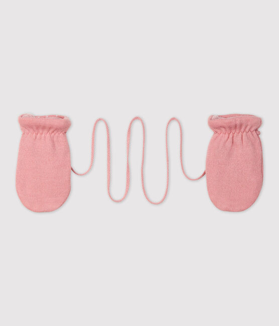 Muffole bebè foderate in micro pile rosa CHARME