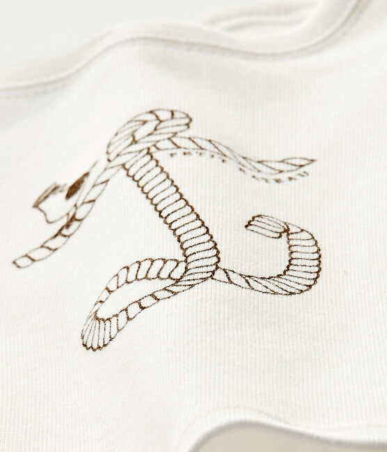 T-shirt bebé bambino maniche corte bianco MARSHMALLOW