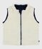 Piumino senza maniche double face neonato blu SMOKING/ MILK