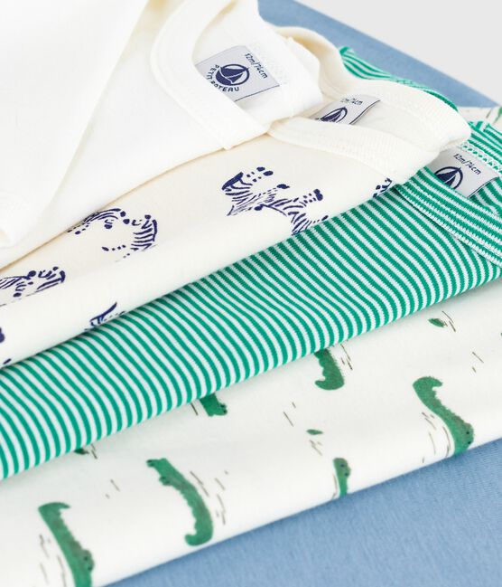 Set di body a maniche lunghe in cotone con stampa animalier neonato variante 1