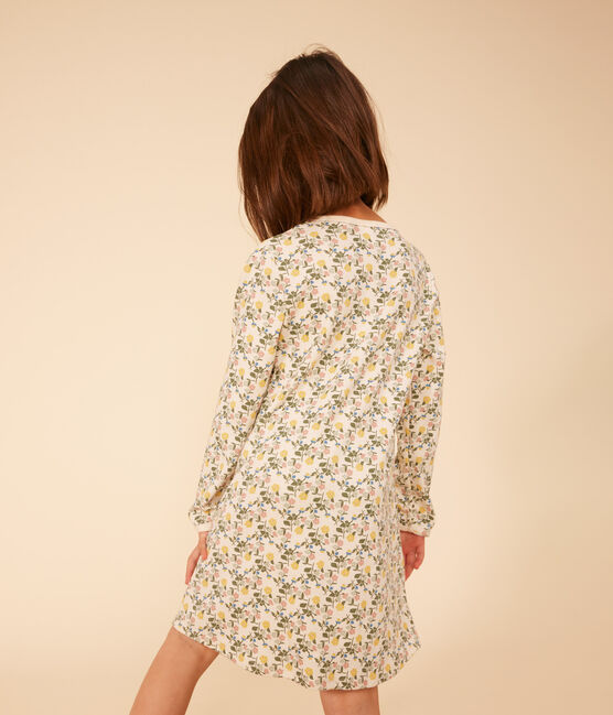 Camicia da notte in cotone con motivo a fiori bambino bianco AVALANCHE/ MULTICO