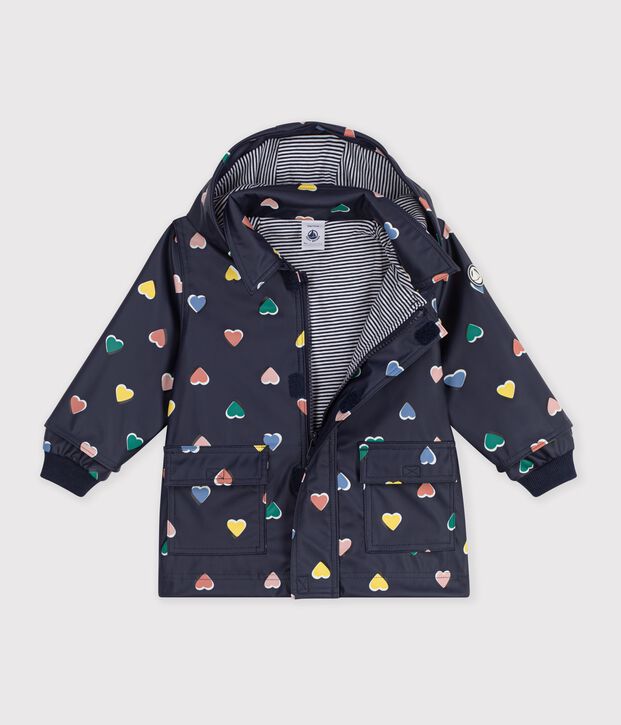 Cerata iconica con stampa a cuori neonata blu/multicolore