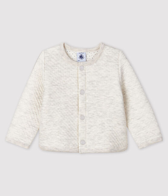Cardigan bebè femmina in tubique beige MONTELIMAR CHINE