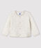 Cardigan bebè femmina in tubique beige MONTELIMAR CHINE