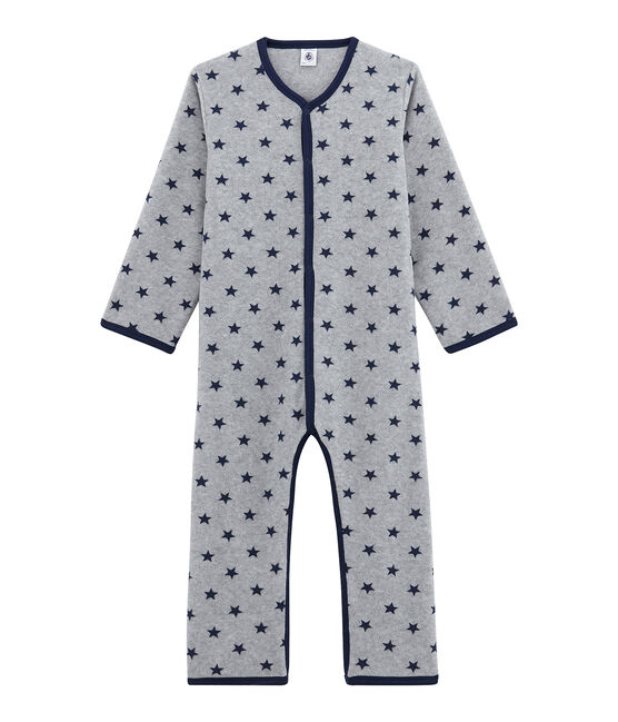 Tutina da bambino in pile grigio SUBWAY/blu LOGO