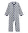 Tutina da bambino in pile grigio SUBWAY/blu LOGO