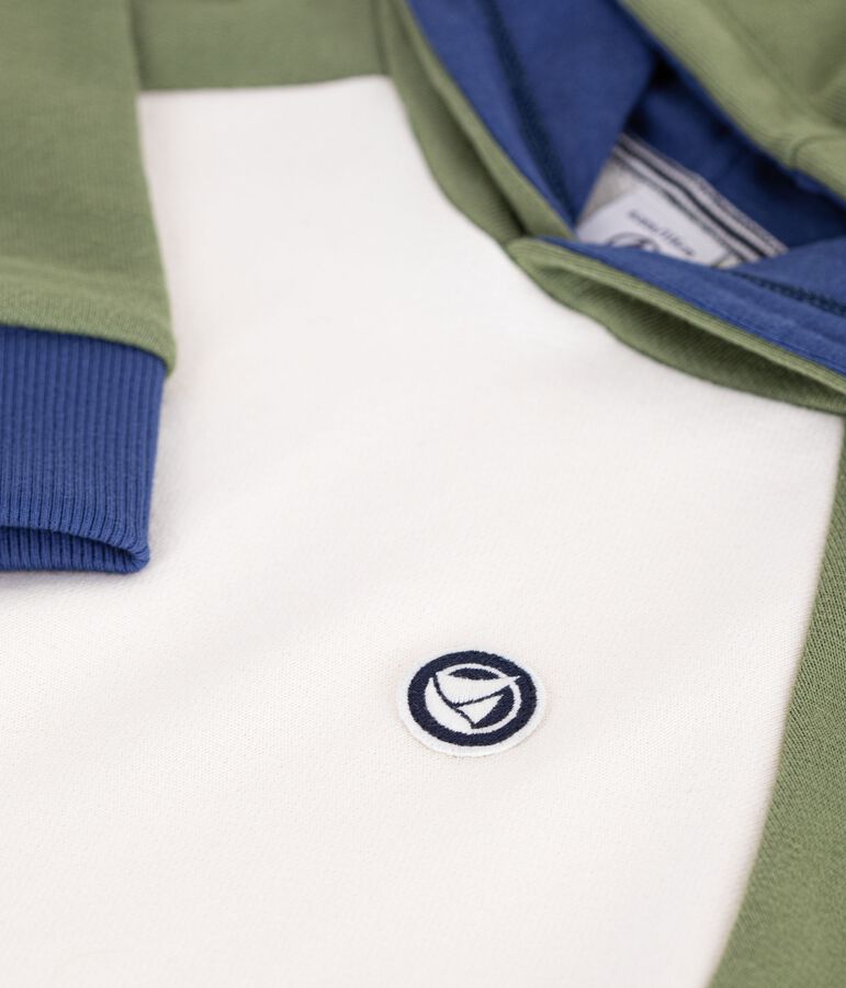 Felpa con cappuccio in cotone bambino MILK/ MULTICO