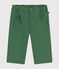 Pantaloni in serge neonato verde PALMERAIE