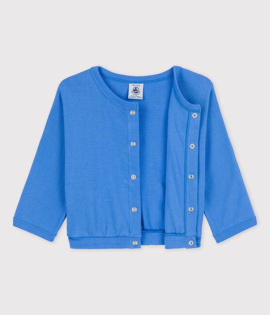 Cardigan in cotone neonato blu BRASIER