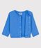 Cardigan in cotone neonato blu BRASIER