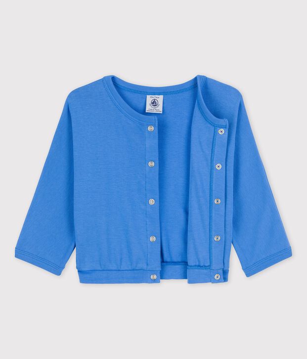Cardigan in cotone neonato blu