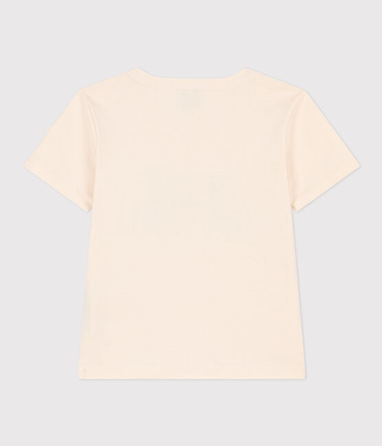 T-shirt  maniche corte in cotone bambino ecru AVALANCHE