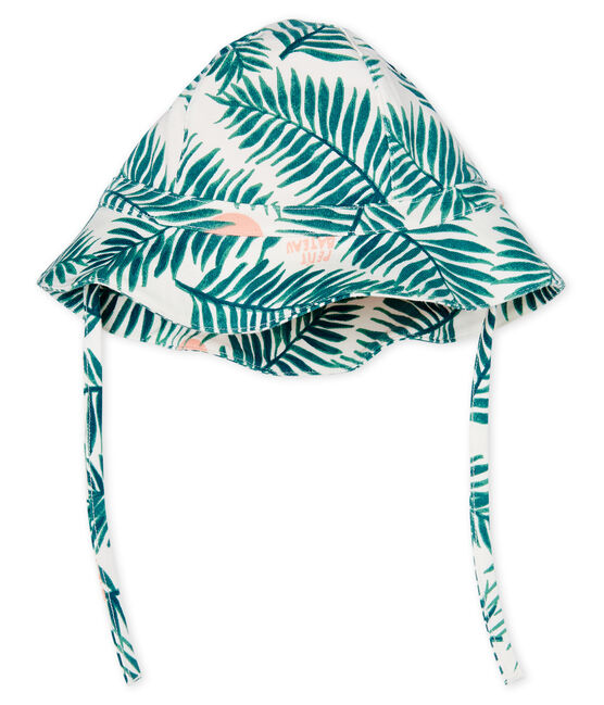 Cappello fantasia bambina blu BOCAL/bianco MULTICO