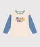 T-shirt a maniche lunghe in jersey sottile bambino bianco AVALANCHE/ MULTICO