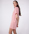 Pigiama corto donna in cotone a righe rosso MARSHMALLOW/ SPI