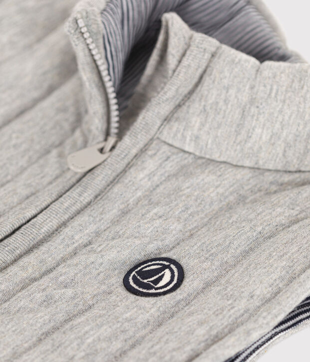 Gilet senza maniche in tubique bambina/bambino grigio