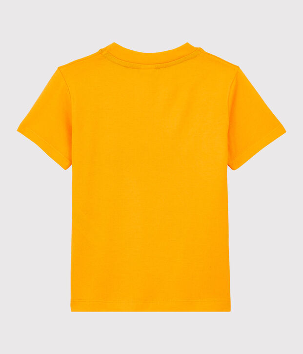 T-shirt maniche corte in jersey bambino giallo
