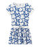 Abito bambina stampato bianco MARSHMALLOW/blu PERSE