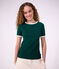 T-shirt a maniche corte in cotone tinta unita donna TREE